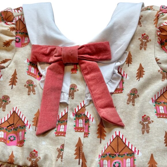 Le Petit Elle Knit Gingerbread Sophie Dress 7/8 - Picture 3 of 9